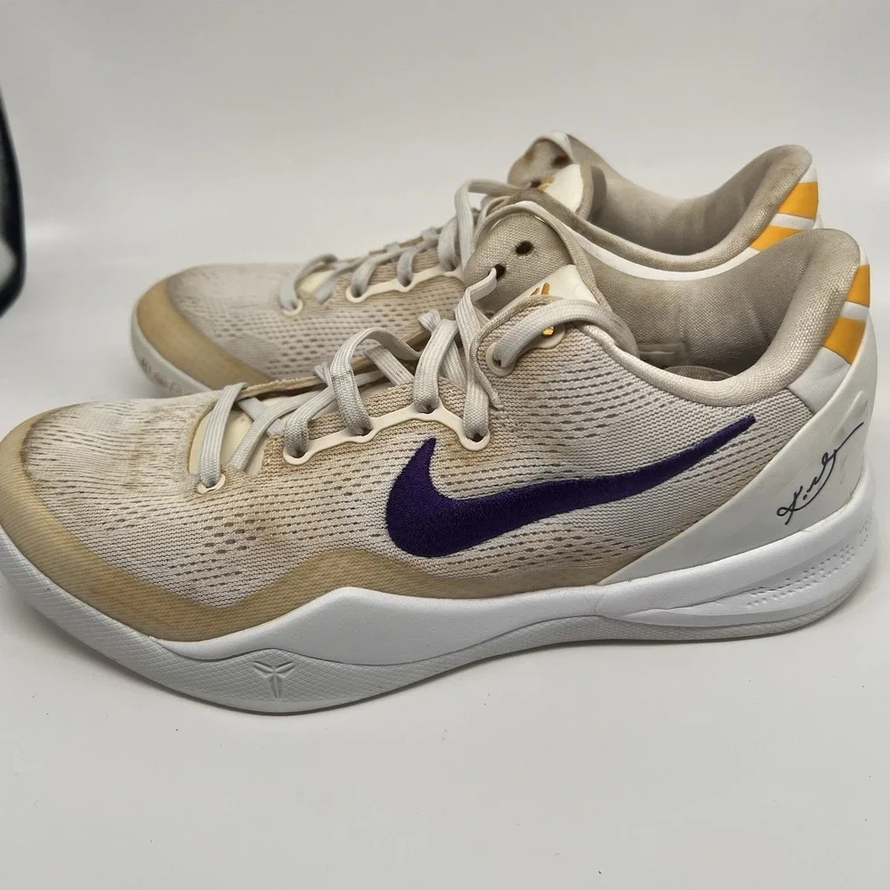 Nike Kobe 8 Protro Lakers Home Size 7 Men's Basketball Shoes Low Insoles Mamba